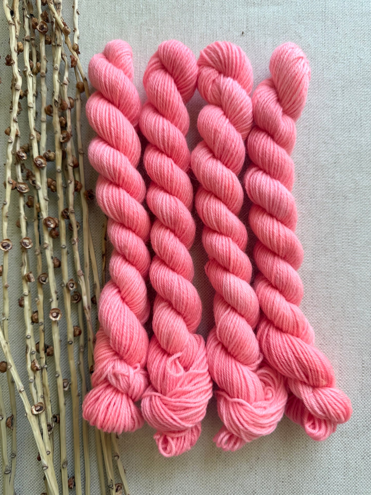 Neon Melon - SW Wool Recycled Nylon Mini Skein