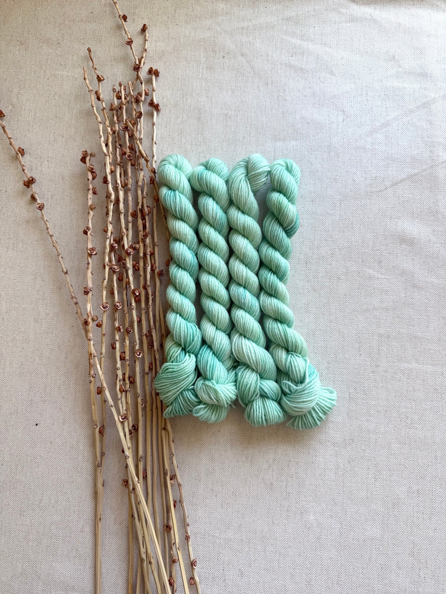 Minty - SW Wool Recycled Nylon Mini Skein