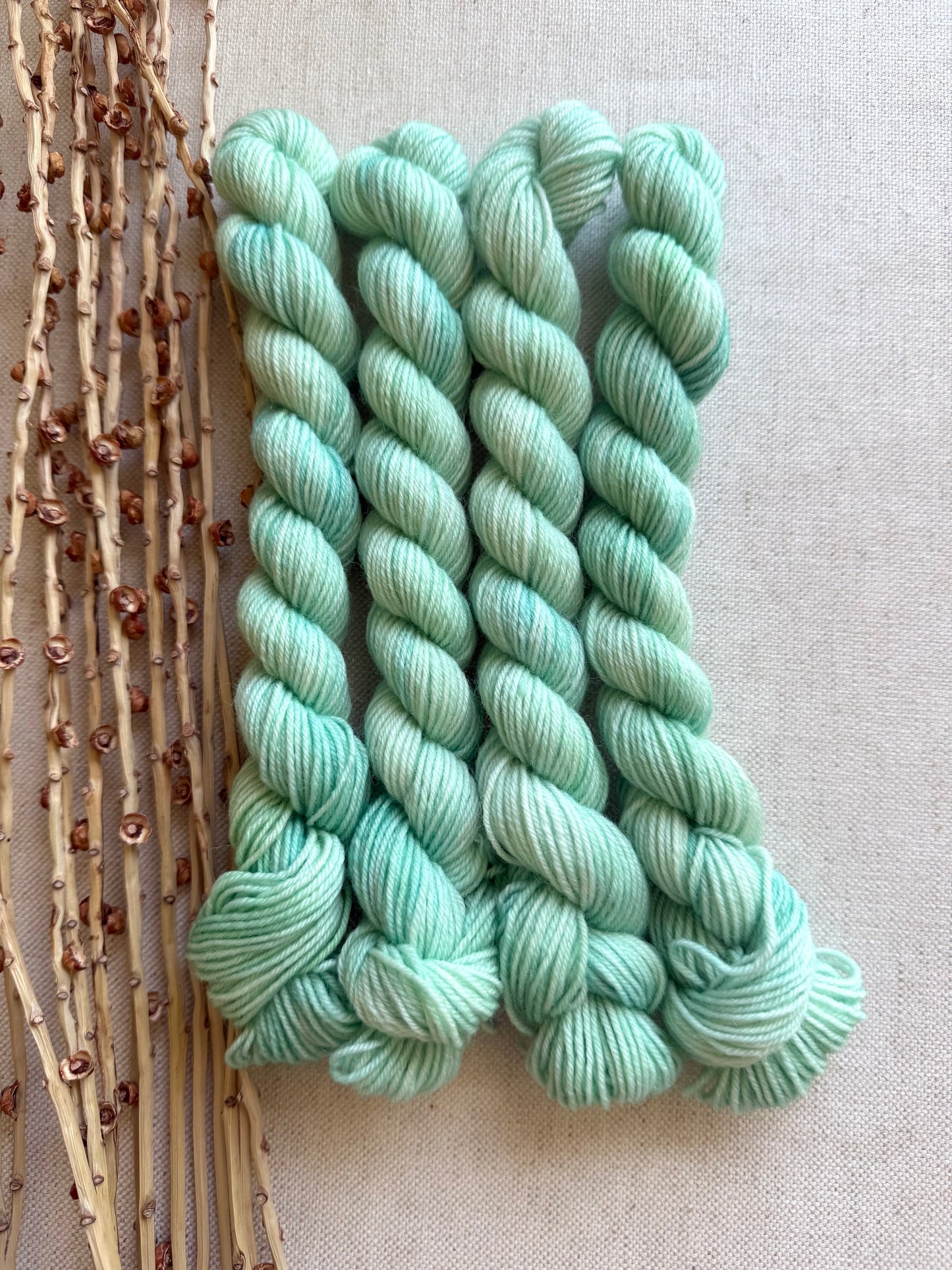 Minty - SW Wool Recycled Nylon Mini Skein