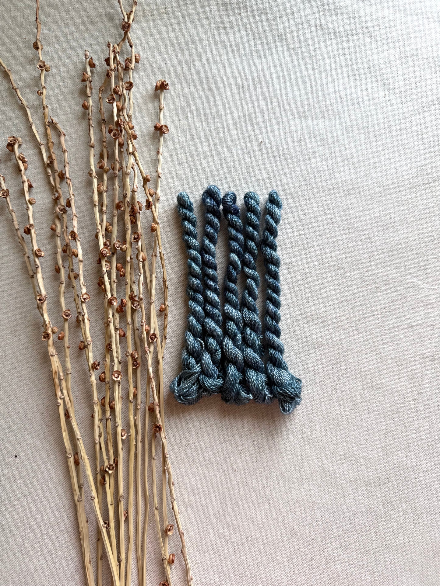 Steel Blue Embroidery Thread