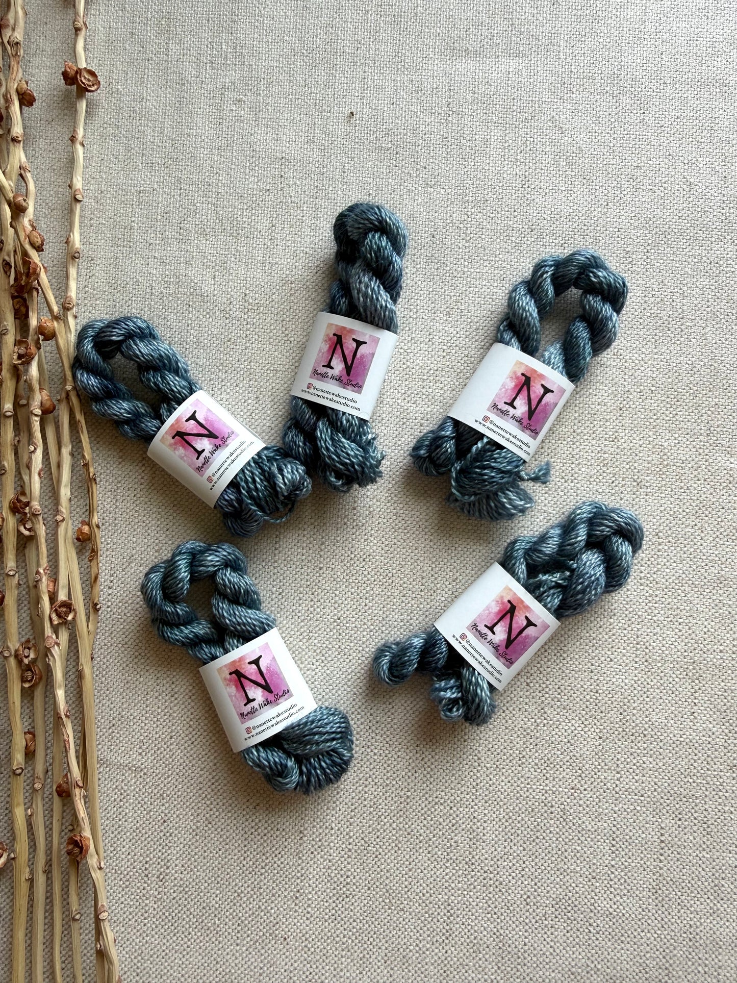Steel Blue Embroidery Thread