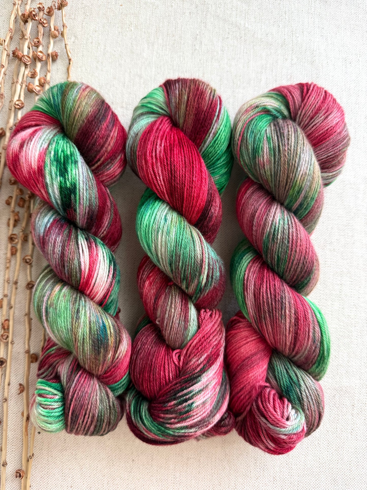 Hand Pulled Candy Cane Merino