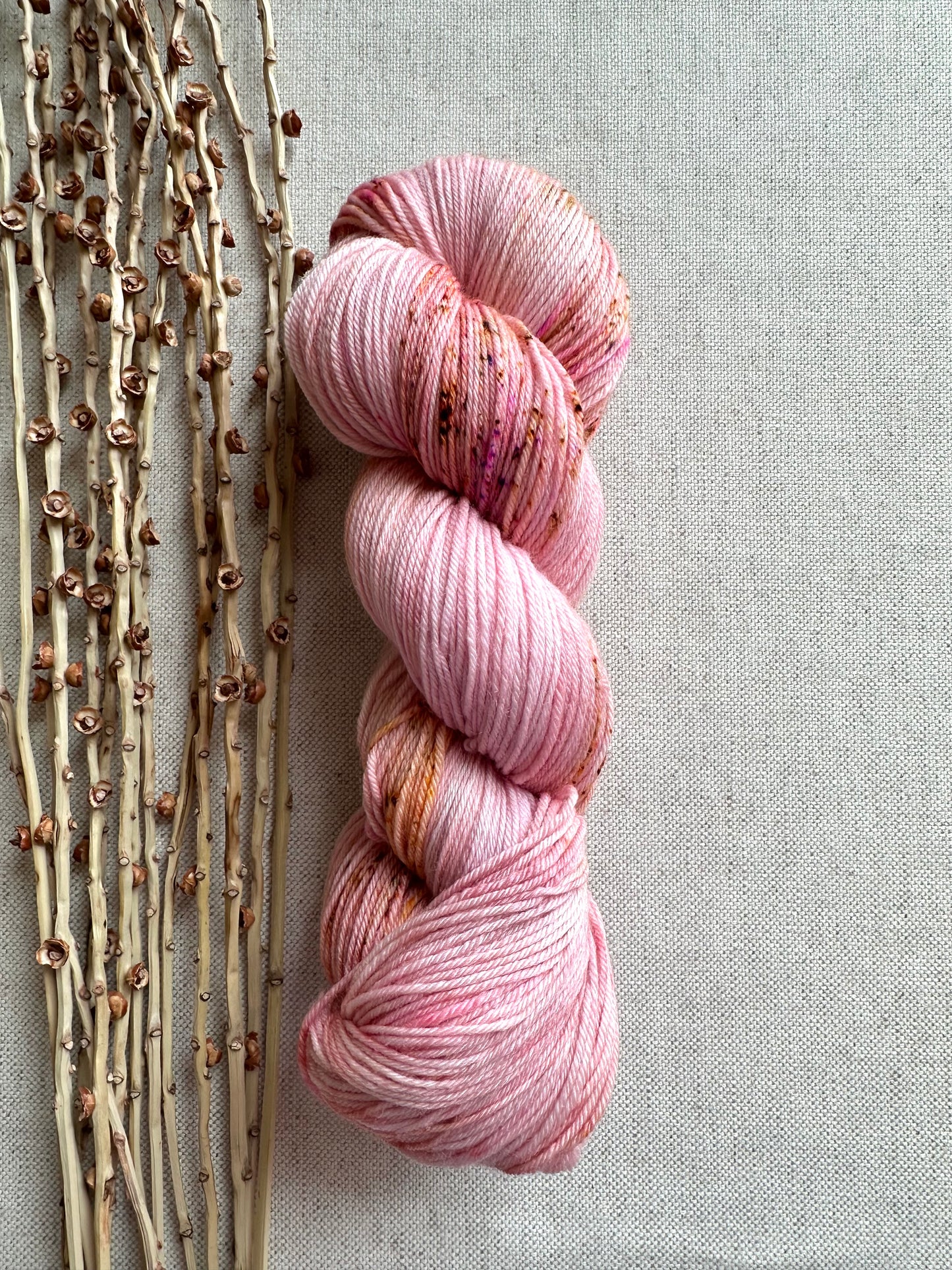 Rhubarb Crumble SW Merino Nylon Yarn