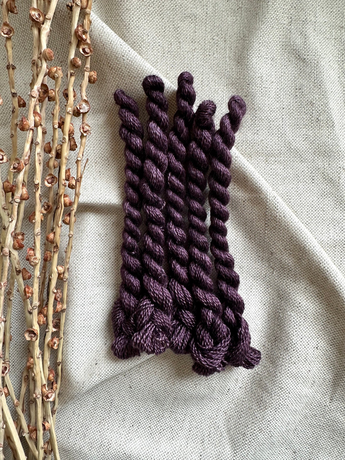 Aubergine Embroidery Thread