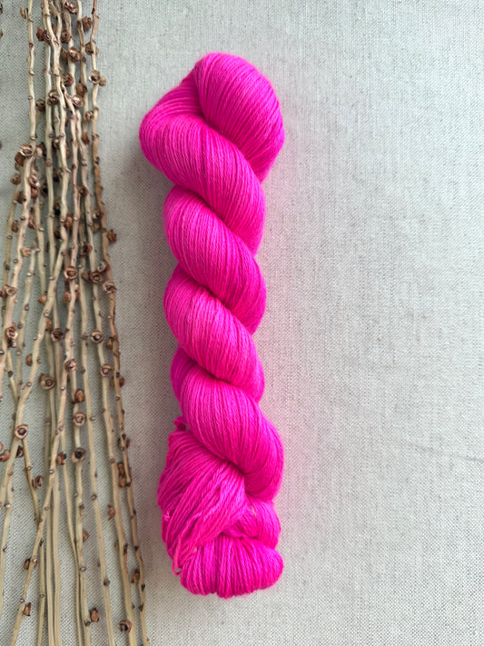 Shocking Pink Merino Baby Alpaca - Fingering