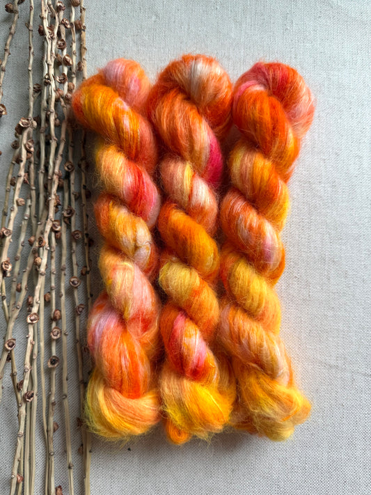 Flame Thrower Suri Alpaca Silk