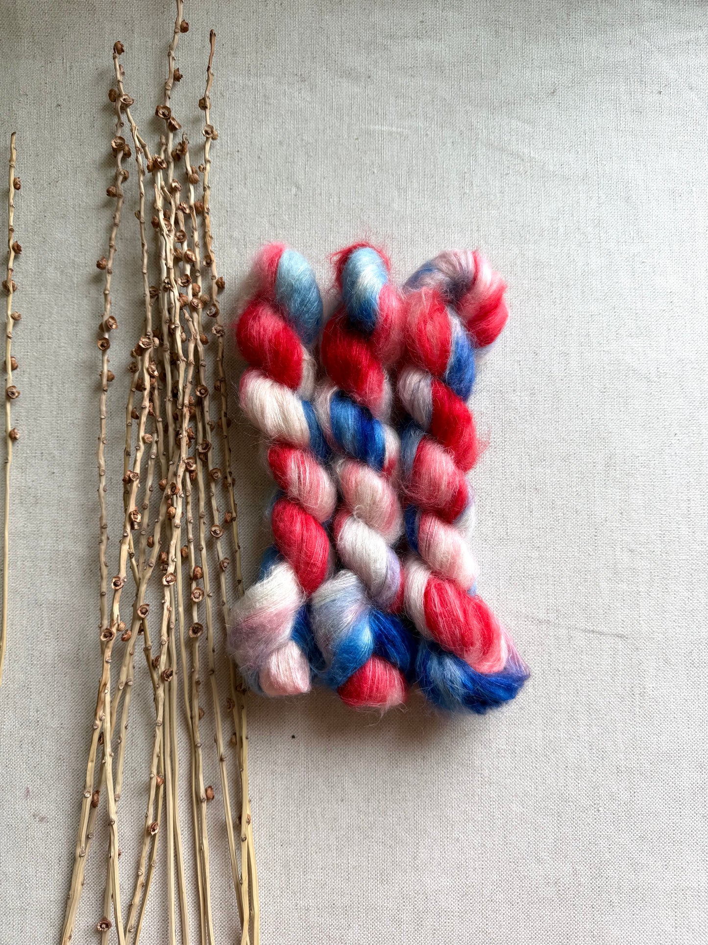 Patriotic Suri Alpaca Silk