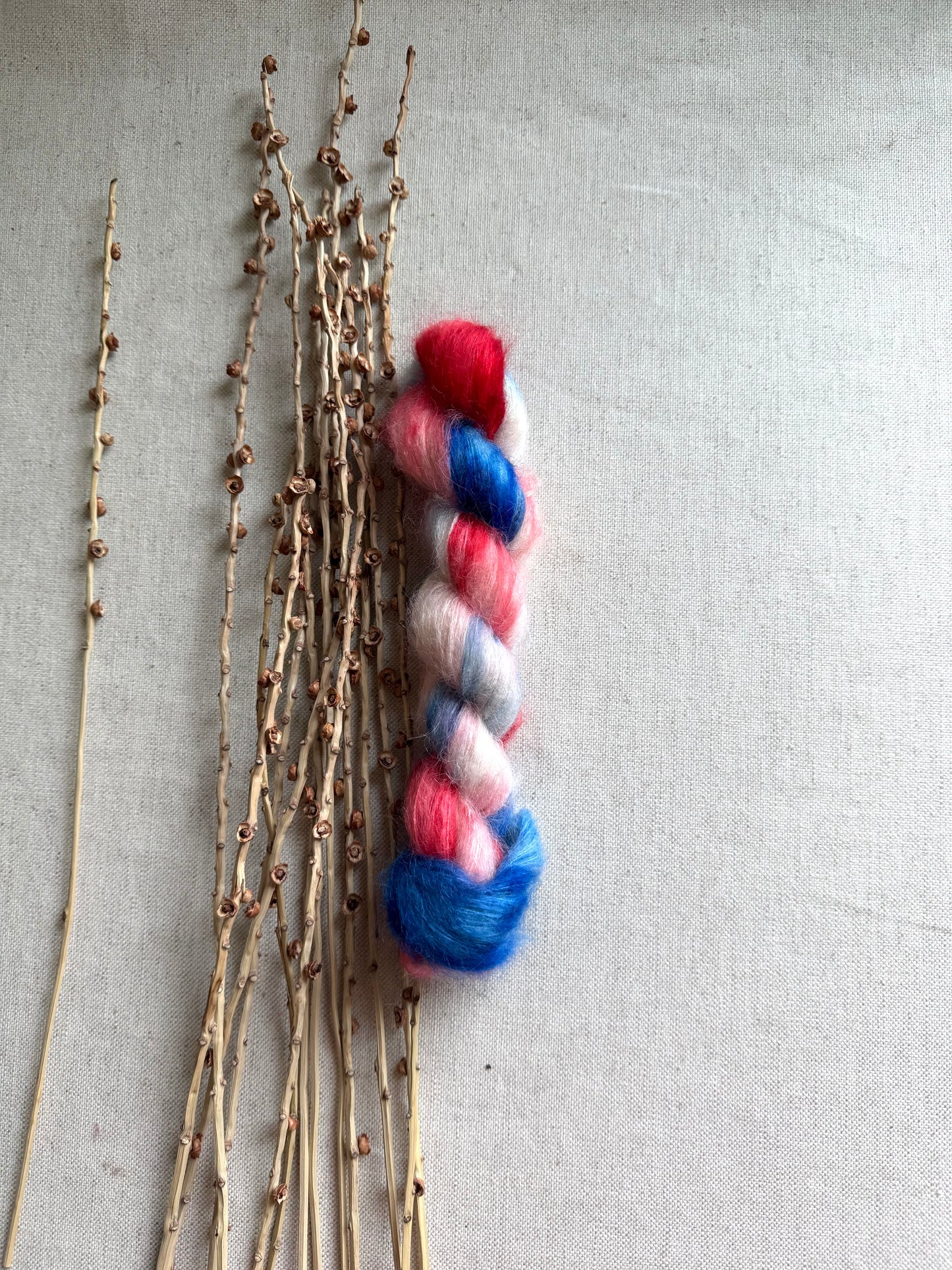 Patriotic Suri Alpaca Silk
