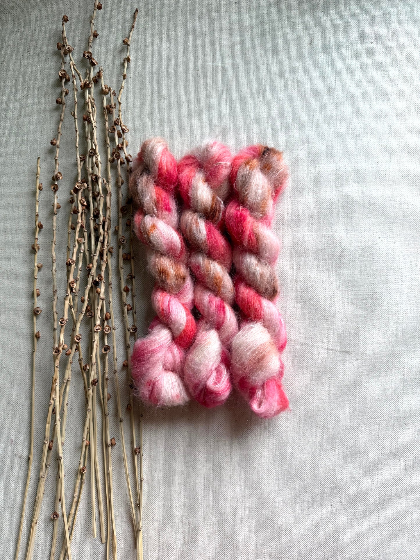 Strawberry Field Suri Alpaca Silk