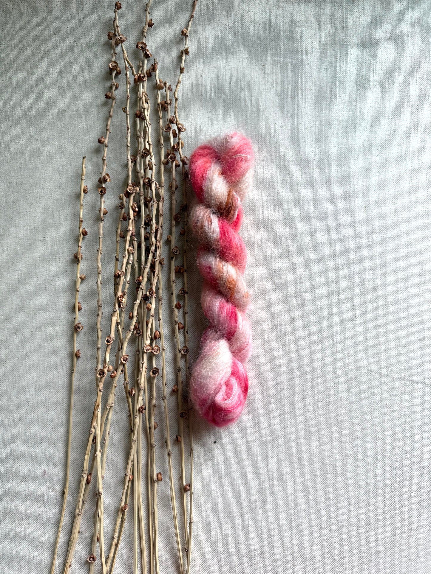 Strawberry Field Suri Alpaca Silk