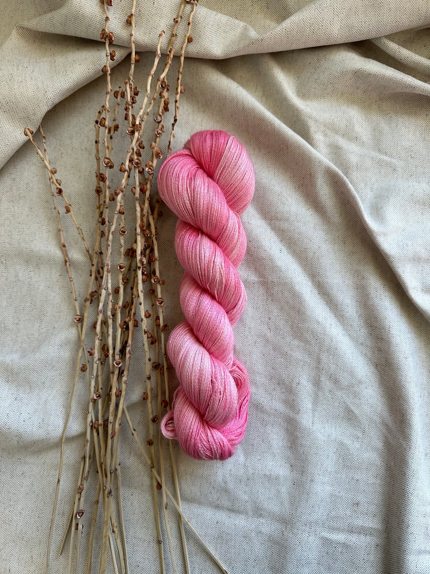 Shades of Pink Untreated Baby Alpaca Silk Cashmere