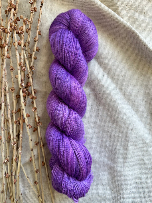 Shades of Purple Untreated Baby Alpaca Silk Cashmere