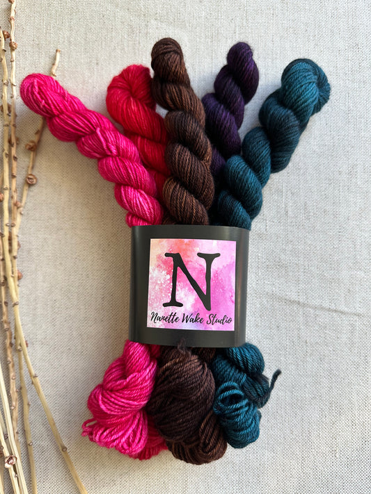 Mushies - SW Merino Nylon Mini Skein Set