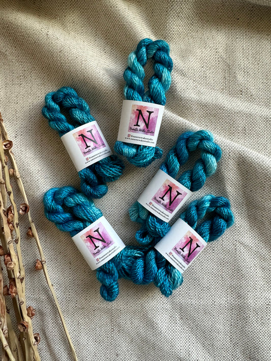 Shades of Turquoise Embroidery Thread