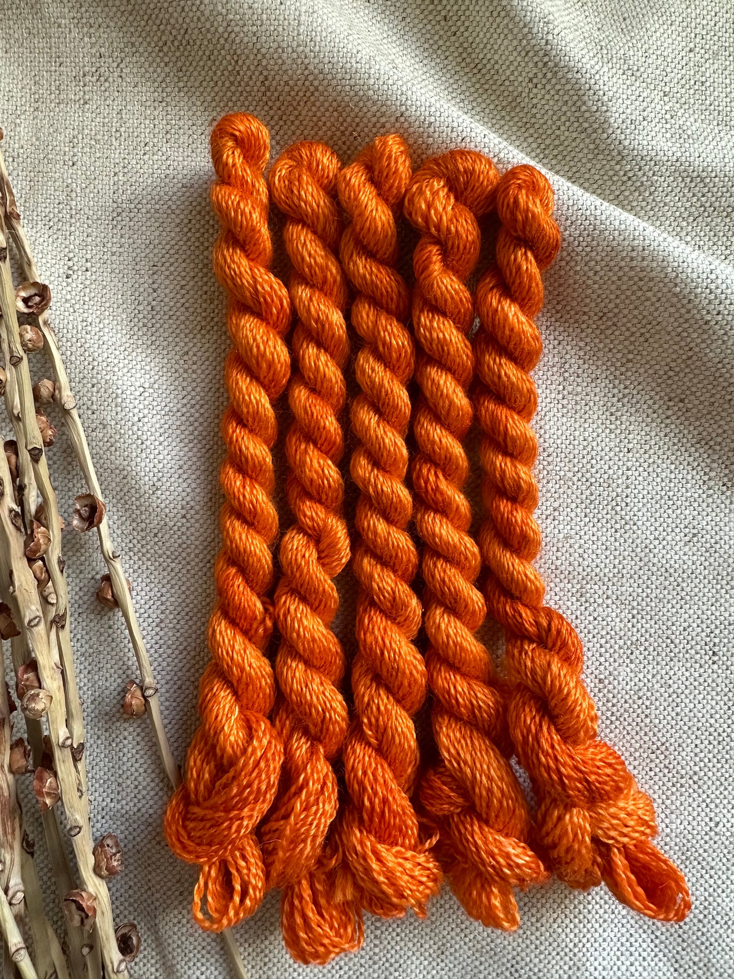 Shades of Orange Embroidery Thread