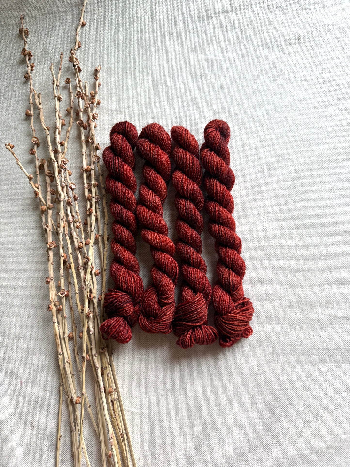 Chili Pepper - SW Wool Recycled Nylon Mini Skein