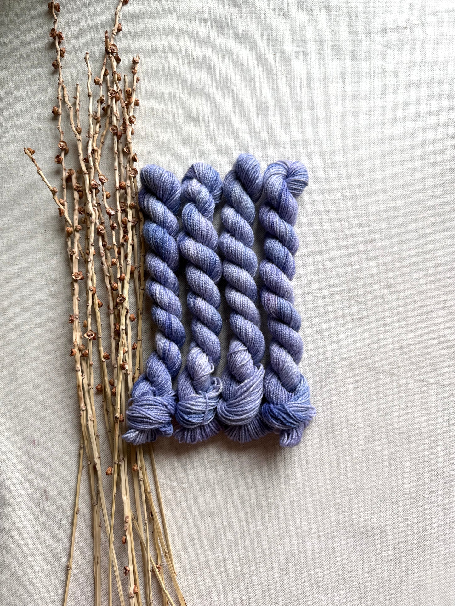 Periwinkle - SW Wool Recycled Nylon Mini Skein