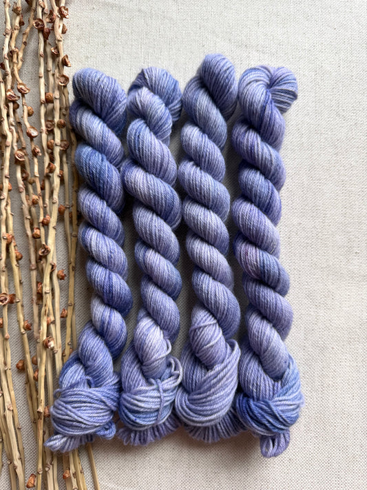 Periwinkle - SW Wool Recycled Nylon Mini Skein