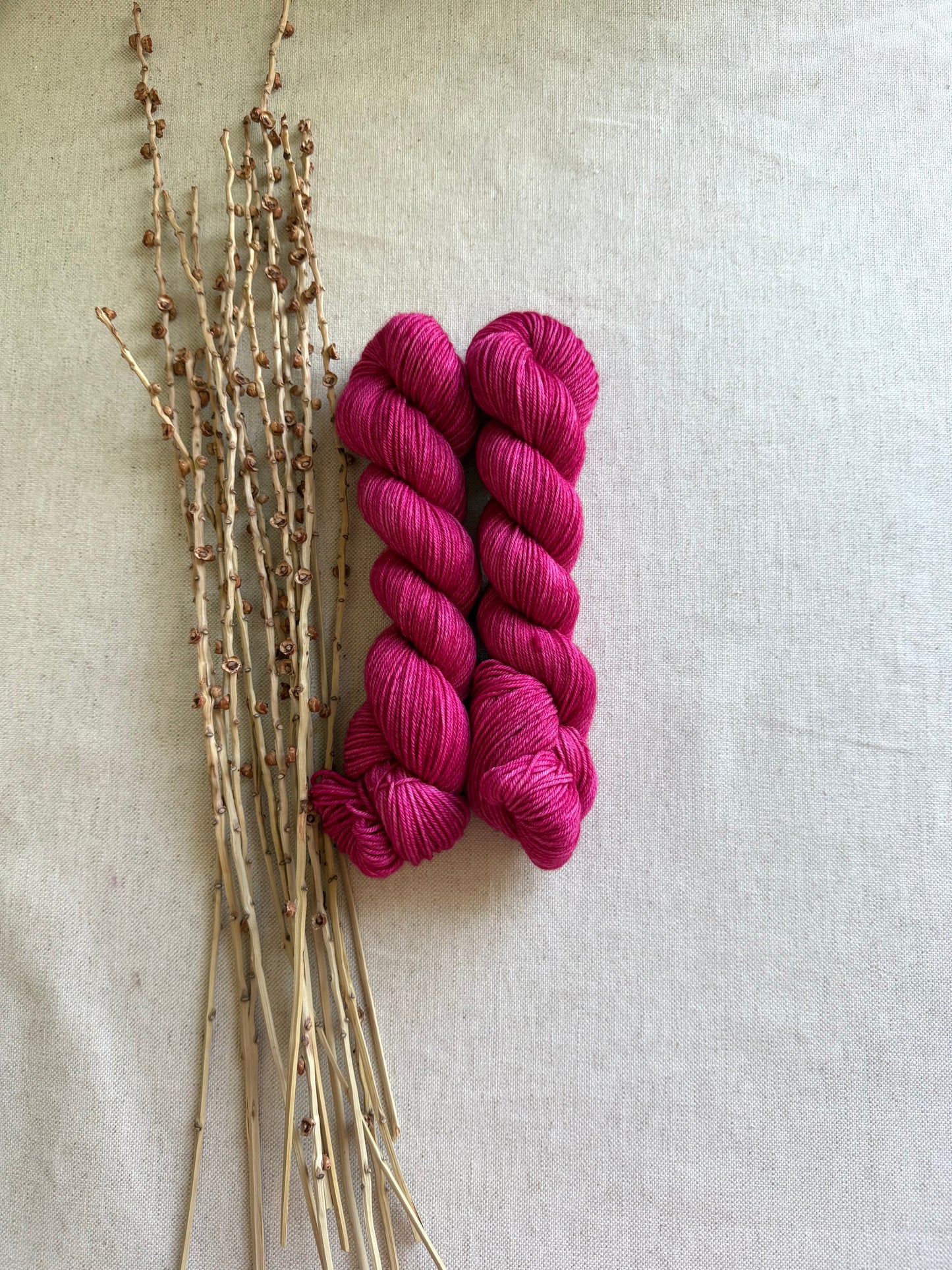 Raspberry SW Merino Nylon 50g Skein