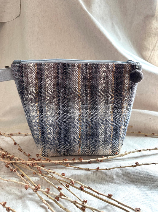 Grey Brown Handwoven Bag