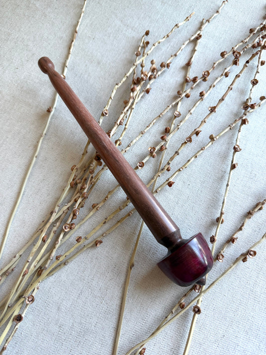 Hard Maple With Red Resin Support Spindle