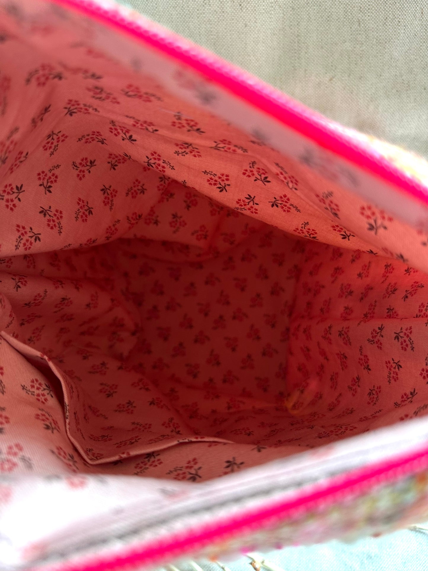 Pink Flower Power Handwoven Bag