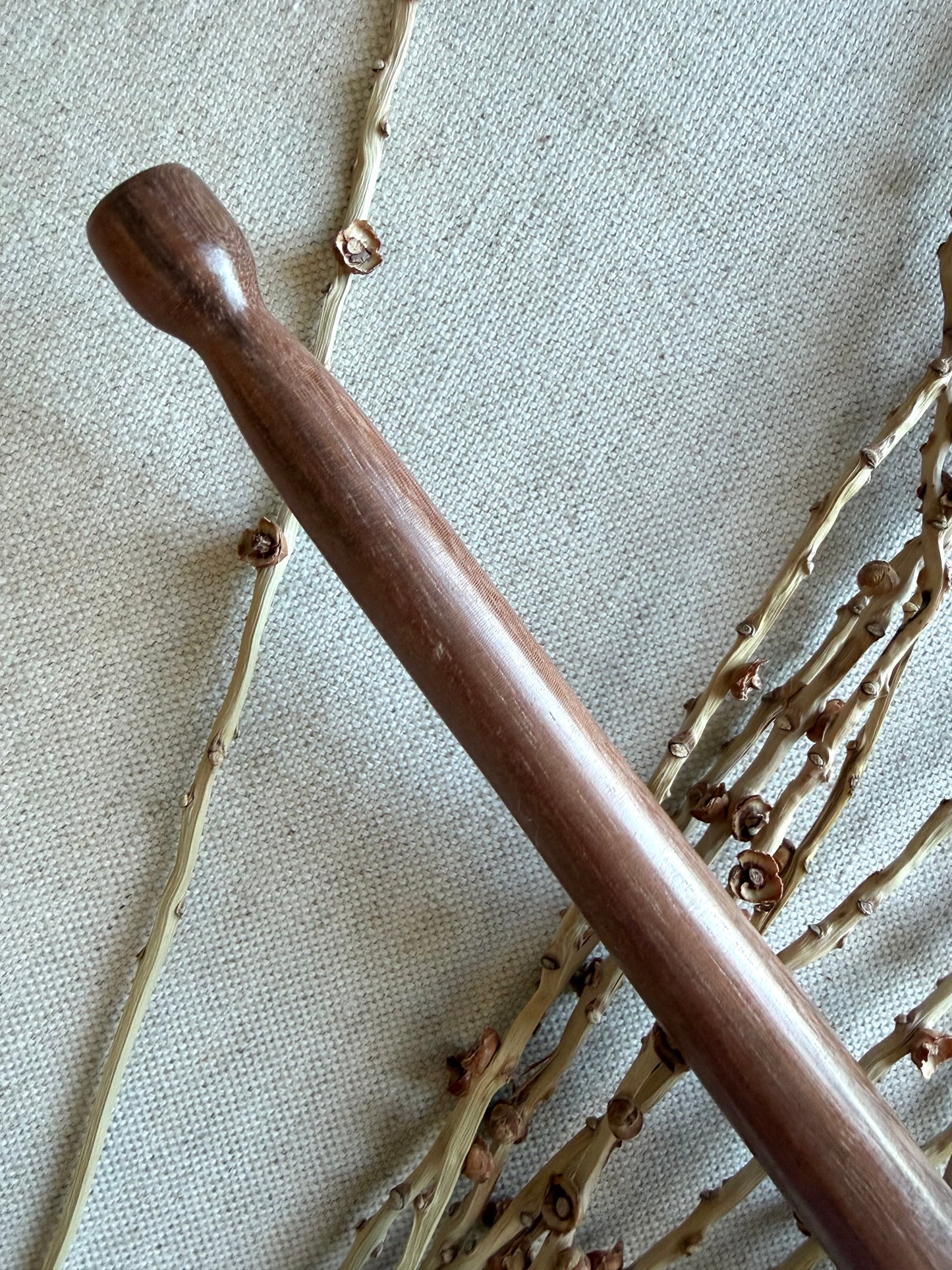 Hard Maple With Red Resin Support Spindle