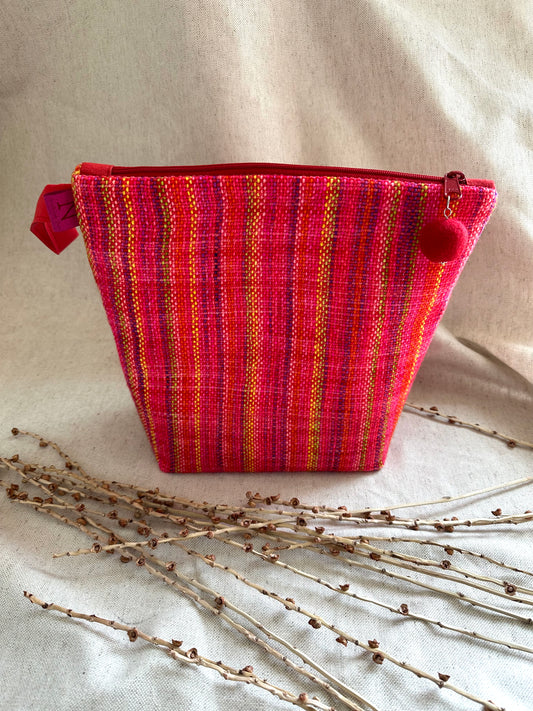 Red Yellow Handwoven Bag