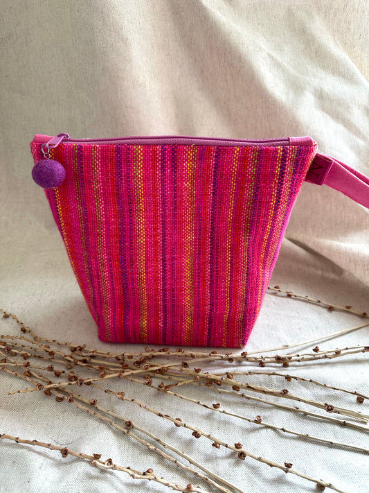 Pink Handwoven Bag