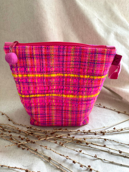 Hot Pink Handwoven Bag