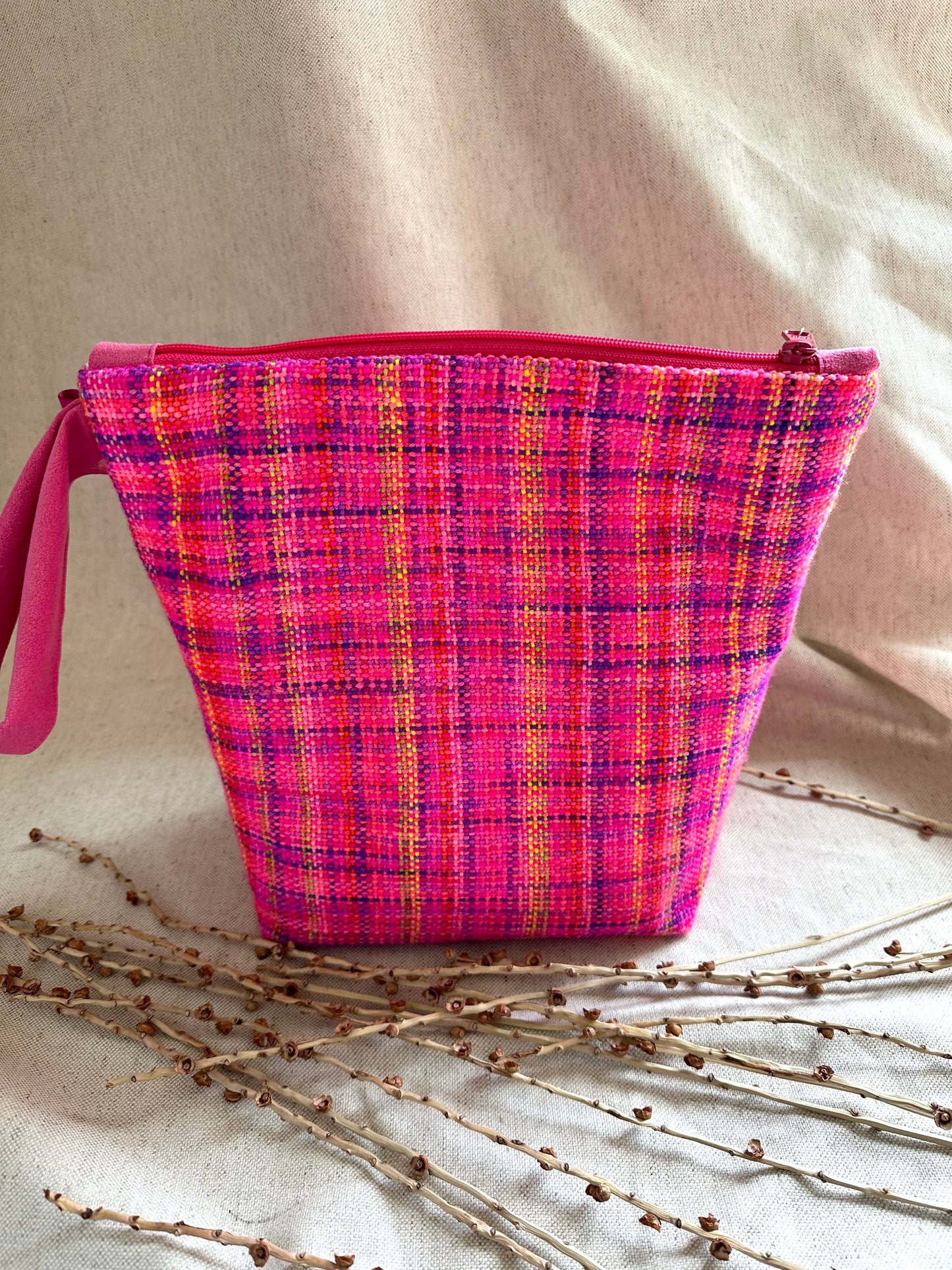 Hot Pink Handwoven Bag