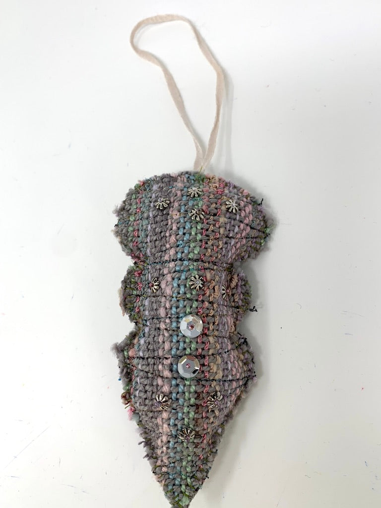 Grey Christmas Ornament