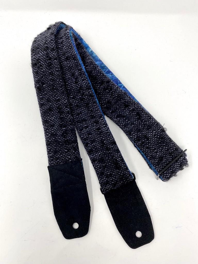 Black Blue Guitar Strap