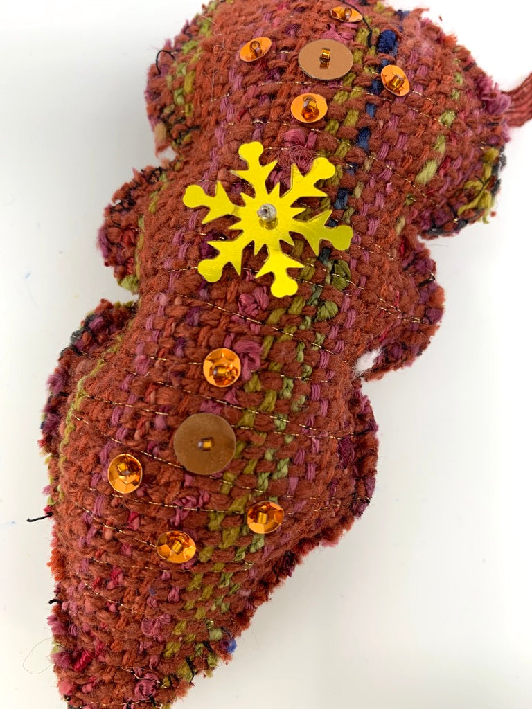 Rust Christmas Ornament
