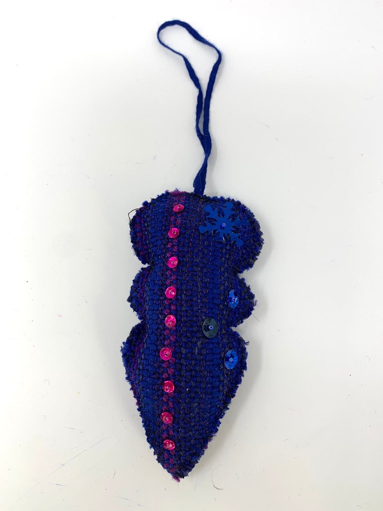Royal Blue Christmas Ornament