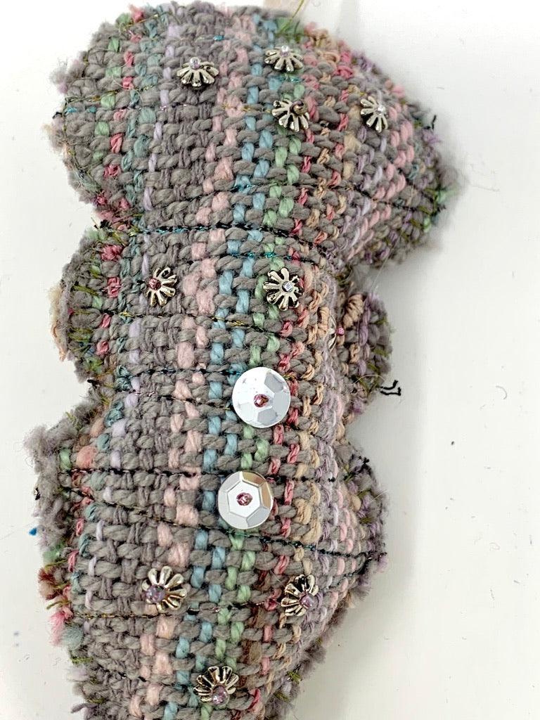 Grey Christmas Ornament