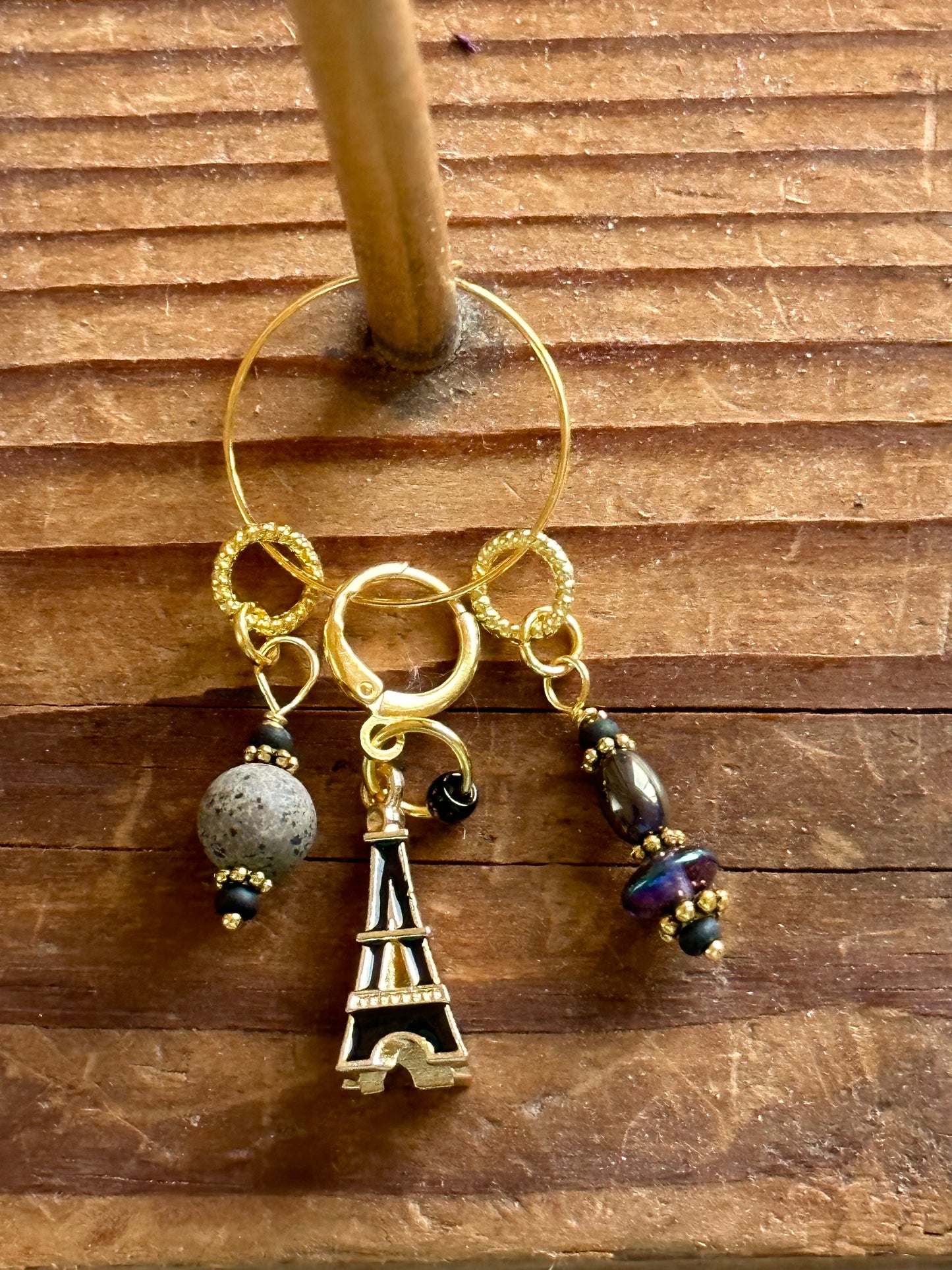 Eiffel Tower Theme Stitch Markers