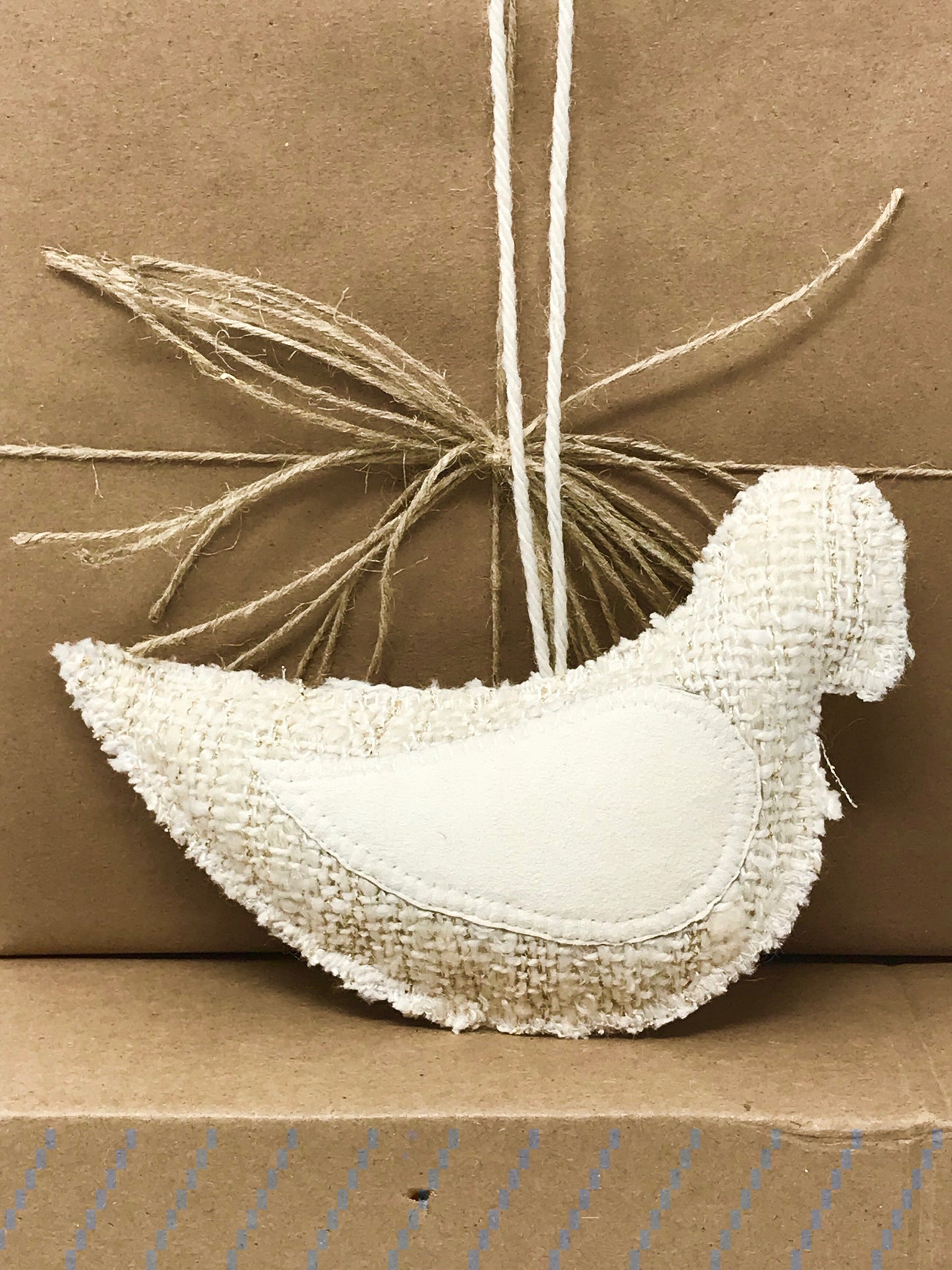 Off White Dove Ornaments